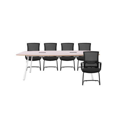 TI-70-0366-36 Conference /Meeting Table & Chair Set for 12 People by Inbox Zero