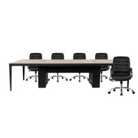 YY-C0228-36 12 People Conference / Meeting Table & Chair SET CHAIRS INCLUDED by Inbox Zero