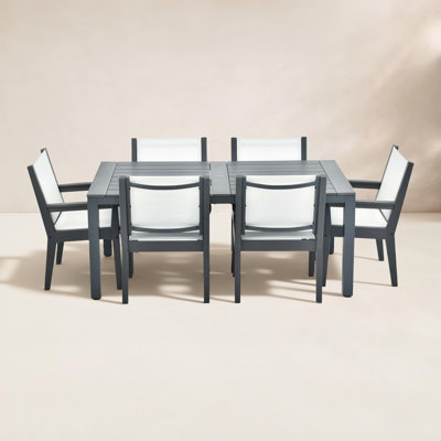 Sharelle Outdoor Dining Set of 7pcs by Birch Lane