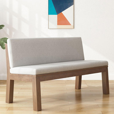 Patrickson Cotton And Linen Upholstered Bench by Hokku Designs