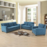 Herminie 3 Piece Living Room Set