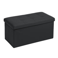 30" PU Leather Upholstered Storage Bench Ottoman Stylish and Functional Design for Bedroom or Living Room by Ebern Designs