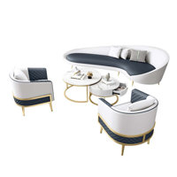 Daivian 4 - Piece Faux Leather Living Room Set by Everly Quinn