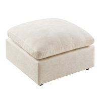 Upholstered Ottoman Module For Modular Sofa by Ebern Designs