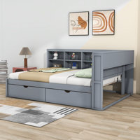Broadview Wooden DayBed with 2 Drawers and Storage and USB by Red Barrel Studio