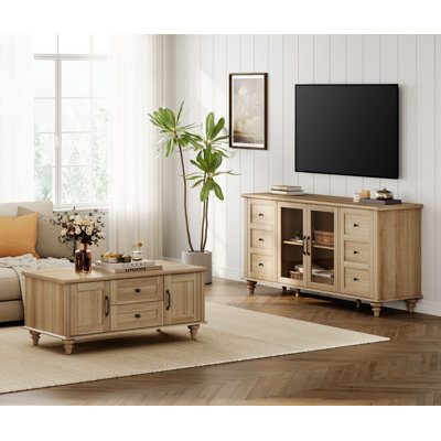 Scarlett TV Stand And Coffee Table Set by Sand & Stable