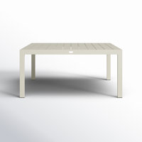 Caya Classic Aluminum 8-Seater Square Dining Table - Urban Stone by Joss & Main