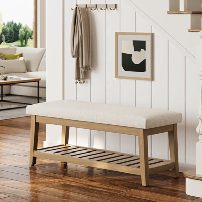 Hahnville 44" W Upholstered Storage Bench by Red Barrel Studio
