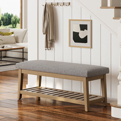 Hahnville 44" W Upholstered Storage Bench by Red Barrel Studio