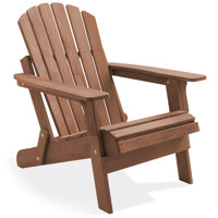 Oversized Folding Wooden Adirondack Chair by Casafield