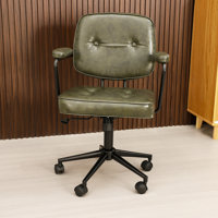 Sharpe Retro Leather Office Task Chair