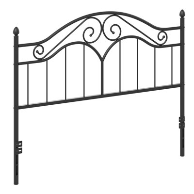 Vintage Platform Bed Metal Headboard by Winston Porter