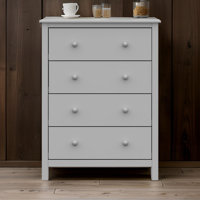 Montauk Solid Wood 4 - Drawer Dresser by Winston Porter