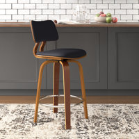 Benelli Mid-Century 26" Counter Stool With Swivel by Wade Logan