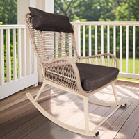 Omak Iron Outdoor Rocker Chair by Bay Isle Home