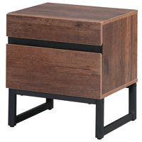 Aadam Modern End Table With 2 Drawers by Latitude Run