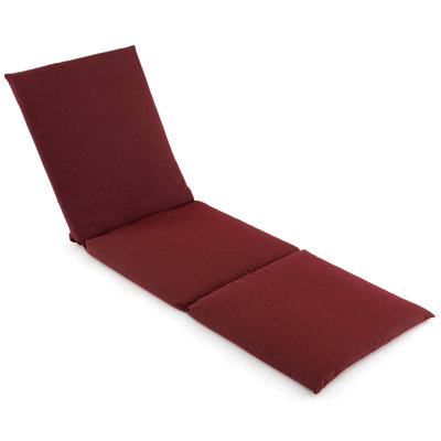 1 Pcs Outdoor Chaise Lounge Cushion With Hook & Loop Fastener Fixing Straps Patio by Ebern Designs