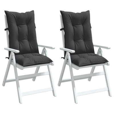 Ebern Designs Highback Chair Cushions 2 Pcs 47.2"X19.7"X2.8" Fabric by Ebern Designs