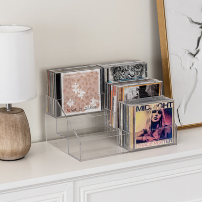 3 Tier Media Cd Storage Rack by Wrought Studio