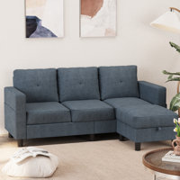 Faaiza 76.4" Upholstered Sofa Chaise