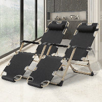 Nermal Outdoor Folding Lounge Chair Recliner, Adjustable Foldable Reclining Chair with Foam Footrest by Arlmont & Co.