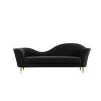 Elkie Velvet Chaise Lounge by Everly Quinn