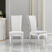 Encratia Upholstered Back Side Chair Dining Chair by Everly Quinn