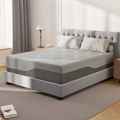 14” Medium Green Tea Adaptive Memory Foam Mattress by Alwyn Home