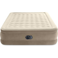 Deluxe Ultra Plush Air Mattress: Fiber-Tech – Queen Size – Built-In Electric Pump – 18In Bed Height – 600Lb Weight Capacity by Latitude Run