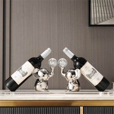 Fountain Elephant Creative Wine Rack by Dakota Fields