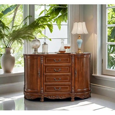 Audun Solid Wood Accent Cabinet by Bloomsbury Market