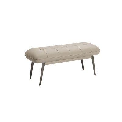 Karsch Genuine Leather Upholstered Bench by Corrigan Studio