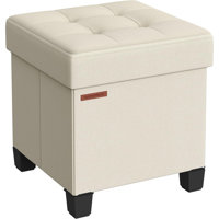 Rajane Upholstered Ottoman by Ebern Designs