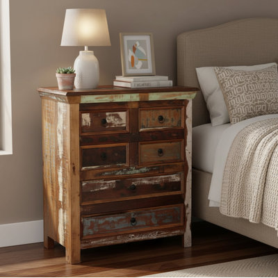 Camran 6 Drawers Antique Solid Wood Cabinet by Loon Peak