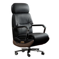 Kinnls Carlo Ergonomic Power Recliner Chair for Long Hours, Leather Electric Luxury Office & Home Desk Chair with Back Heating and Ventilation by Kinnls
