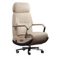 Kinnls Carlo Ergonomic Power Recliner Chair for Long Hours, Leather Electric Luxury Office & Home Desk Chair with Back Heating and Ventilation