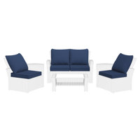 Outdoor Replacement 4‘’ Cushion Set Seat/Back Cushion (SOFA NOT INCLUDED)) by Latitude Run