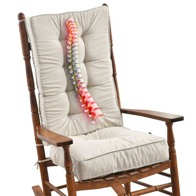 SUNROX Indoor/Outdoor Memory Foam Non Slip Rocking Chair Cushion by Sunrox
