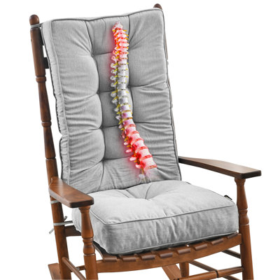 SUNROX Indoor/Outdoor Memory Foam Non Slip Rocking Chair Cushion by Sunrox