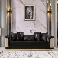 Fassold 3 - Piece Velvet Living Room Set by Everly Quinn