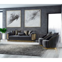 Fassold 3 - Piece Velvet Living Room Set