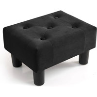 Estephen Solid Wood Accent Stool by Ebern Designs