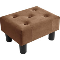 Estephen Solid Wood Accent Stool by Ebern Designs