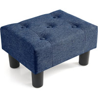 Etherson Solid Wood Accent Stool by Ebern Designs