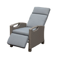 Recliner Patio Chair with Cushions by Winston Porter