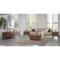 Romar Living Room Table Sets Of 4, 70 Inch TV Stand, 1 Square Coffee Table With Top, 2 End Table With Drawers For Living Room, Entertainment Center, C by Latitude Run