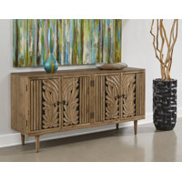 Lowndes Warm Brown Four Door Credenza by Lark Manor