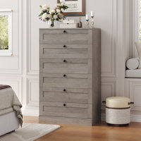 51.6" H Freestanding 6 Drawer Dresser, Modern 6-Drawer Tall Dresser – Stylish Space-Saving Storage with Smooth Glide Drawers & Sturdy Base for Bedroom by Winston Porter