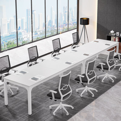 Multiple 78.74" Conference Meeting Table by Ebern Designs
