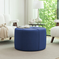 Wrought Studio™ Arlo 27.5" Fabric Round Cocktail Ottoman by Wrought Studio